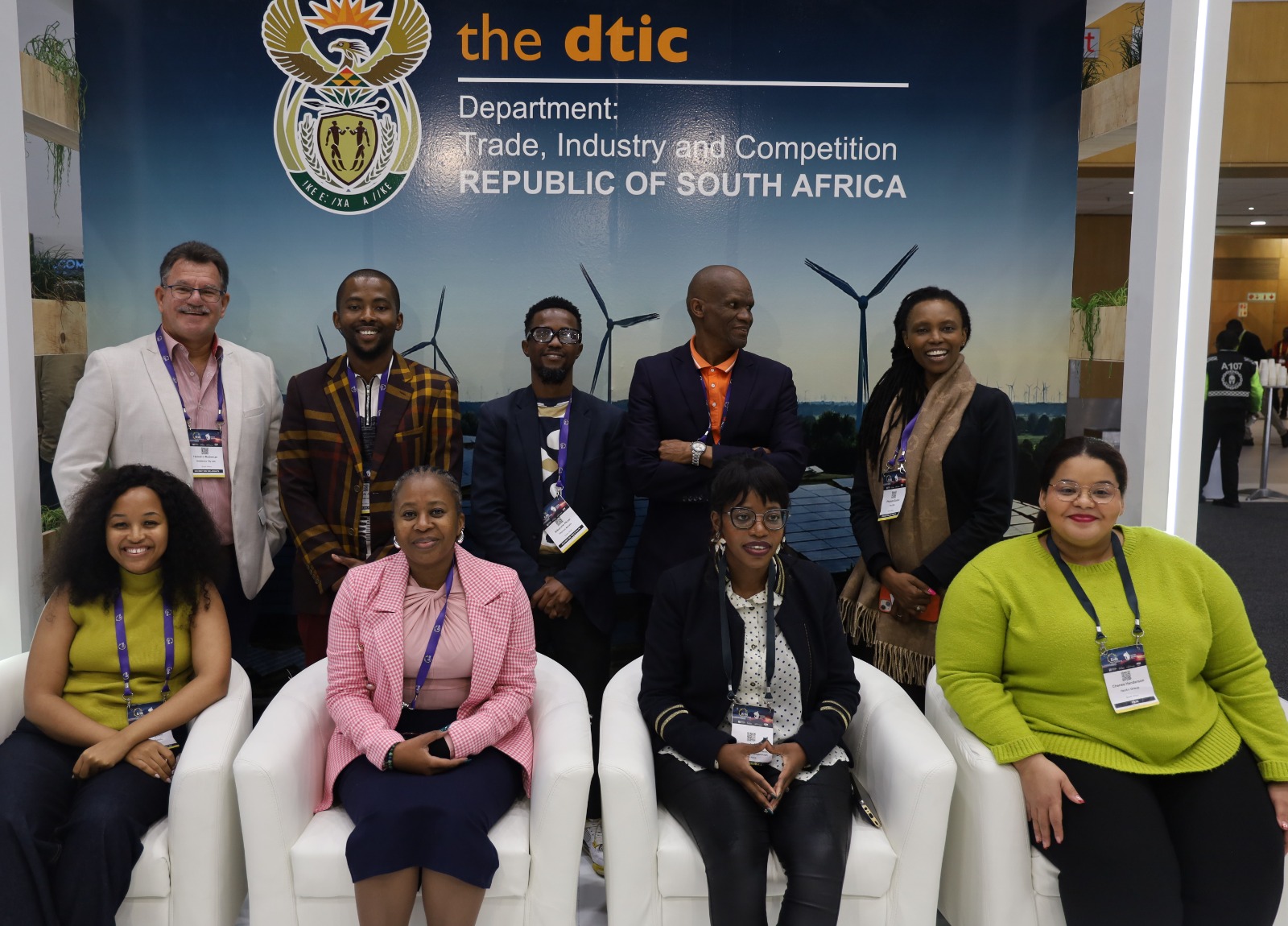dtic Green Economy stand Enlit Africa